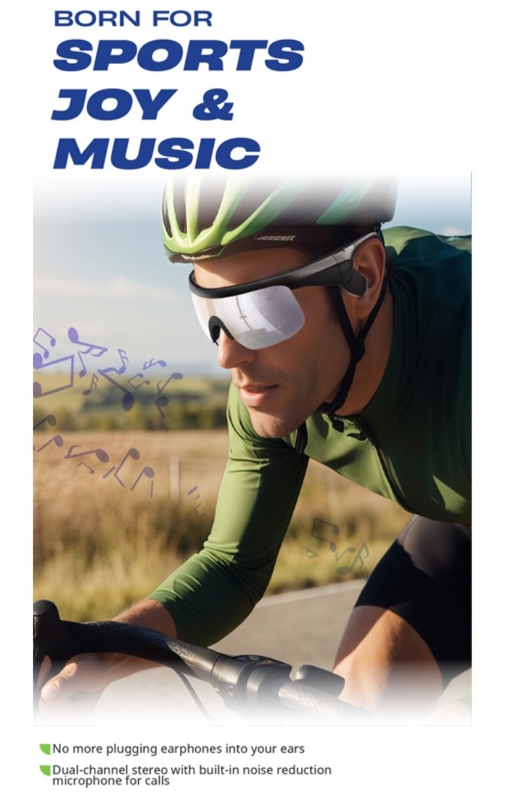 Sports Fashion Smart Bluetooth Glasses BG120 - Image 4